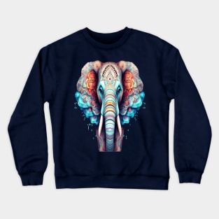 elephant Mandala Animal Ilustration Crewneck Sweatshirt